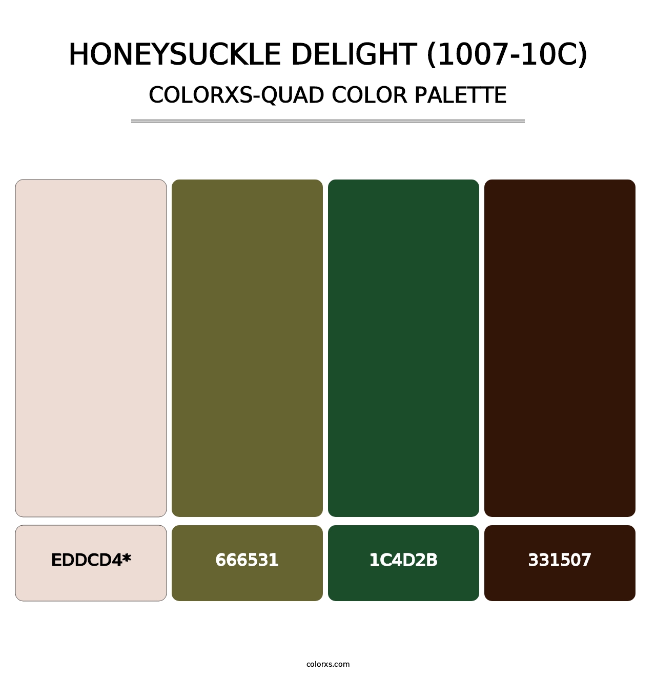 Honeysuckle Delight (1007-10C) - Colorxs Quad Palette