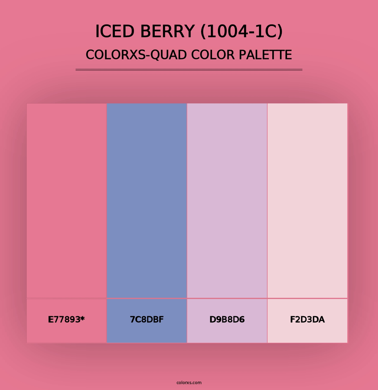 Iced Berry (1004-1C) - Colorxs Quad Palette