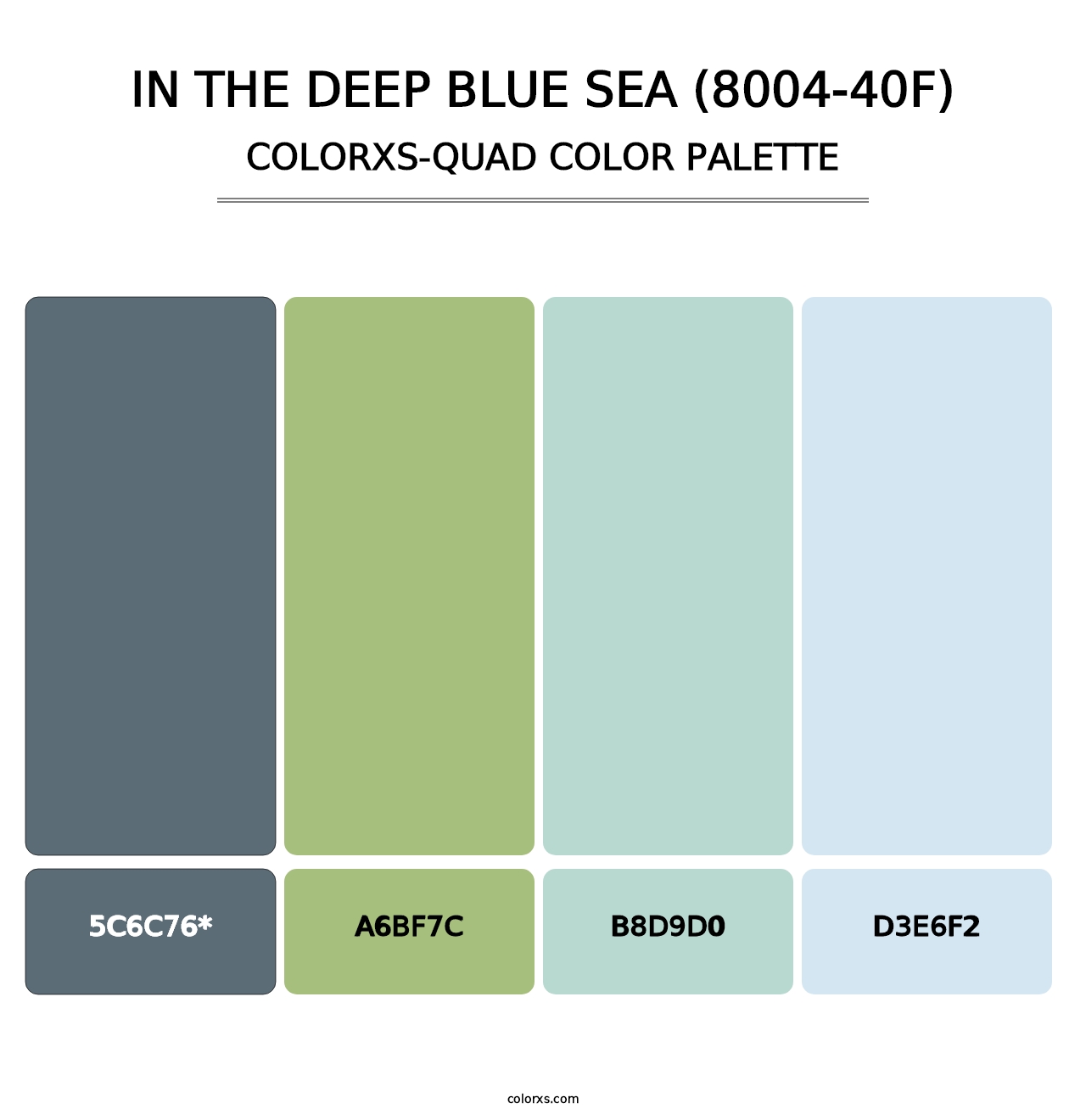 In the Deep Blue Sea (8004-40F) - Colorxs Quad Palette