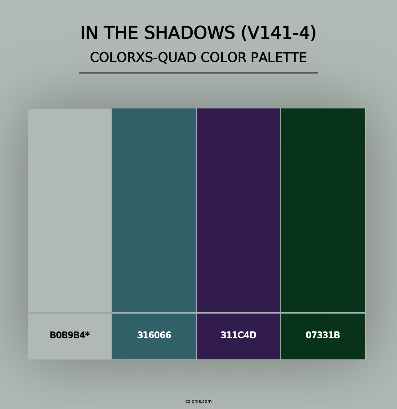 In the Shadows (V141-4) - Colorxs Quad Palette