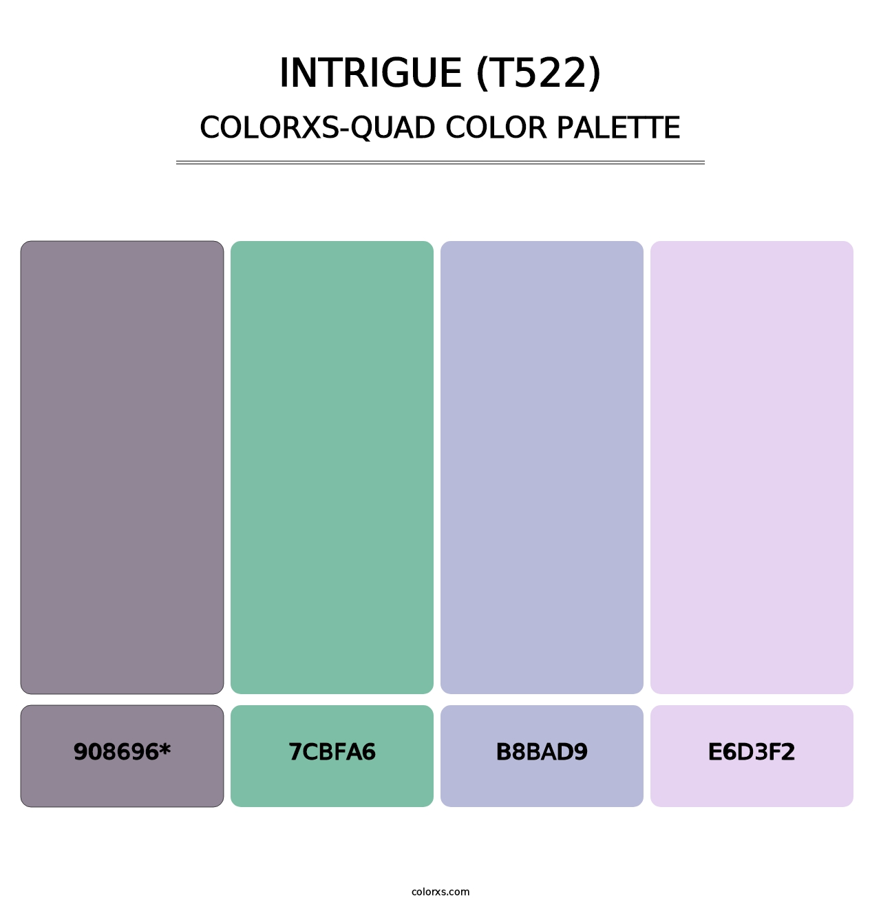 Intrigue (T522) - Colorxs Quad Palette