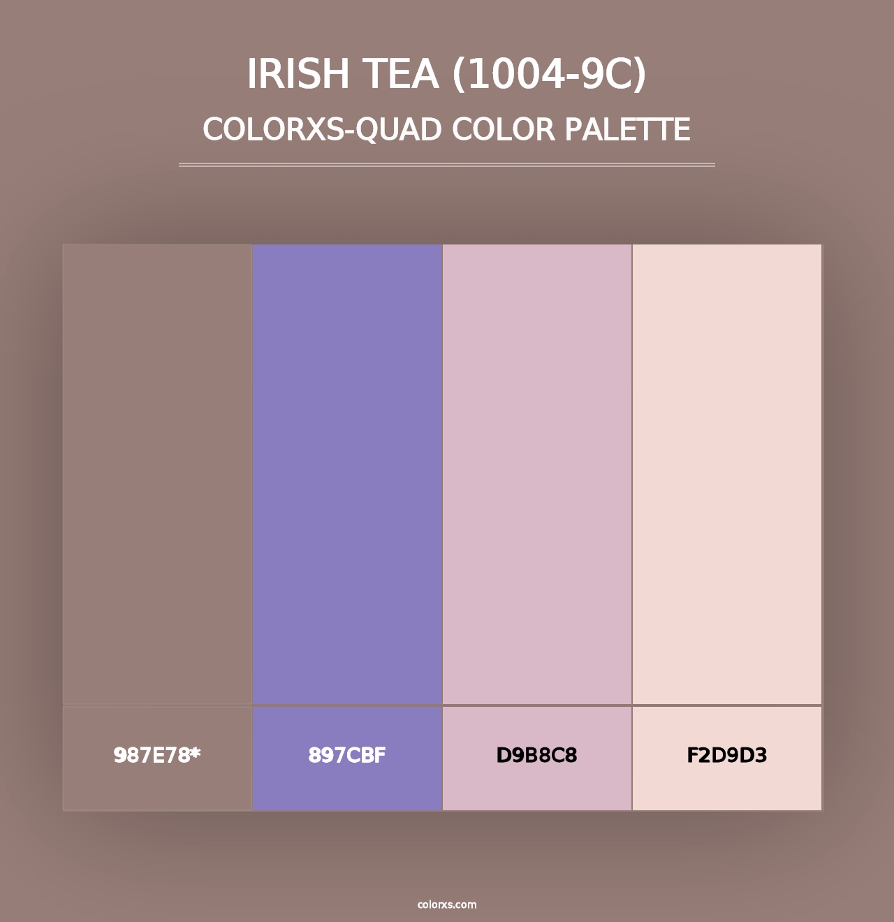 Irish Tea (1004-9C) - Colorxs Quad Palette