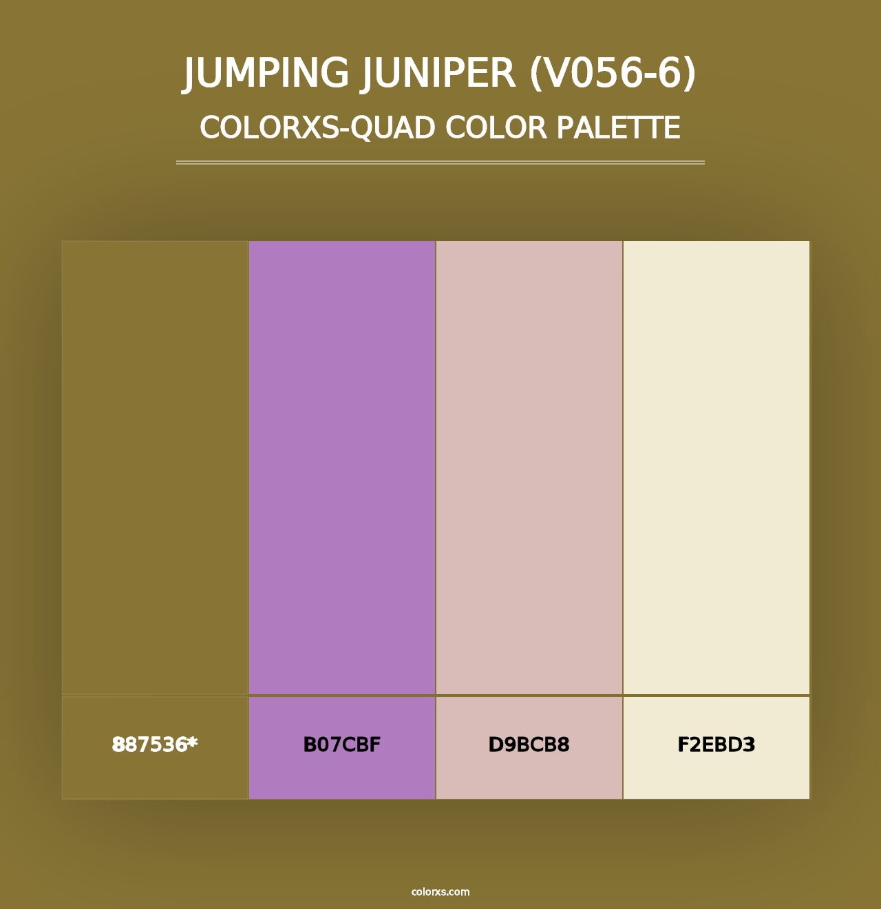 Jumping Juniper (V056-6) - Colorxs Quad Palette