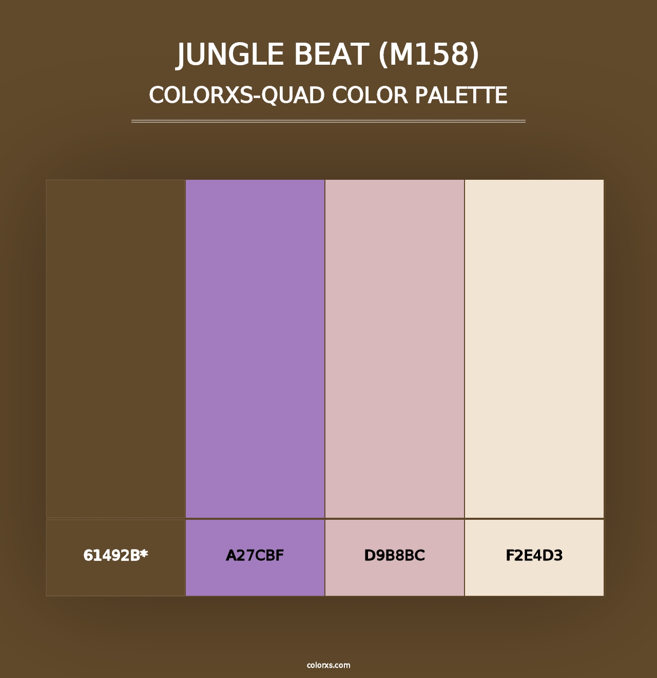 Jungle Beat (M158) - Colorxs Quad Palette