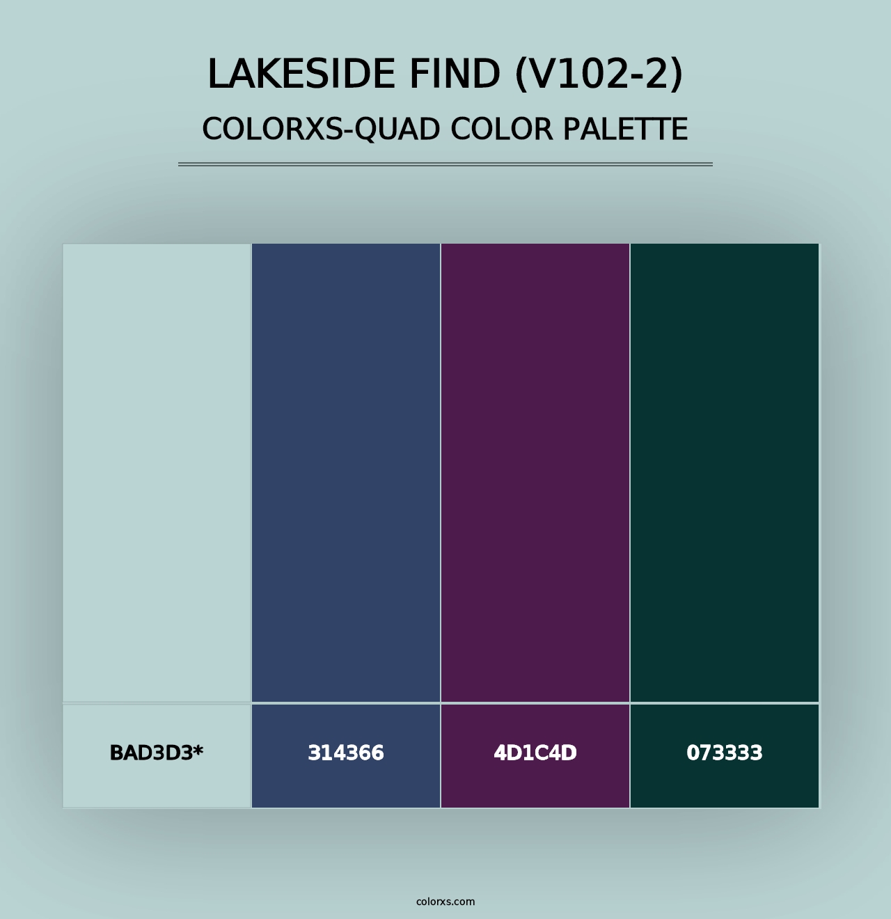 Lakeside Find (V102-2) - Colorxs Quad Palette