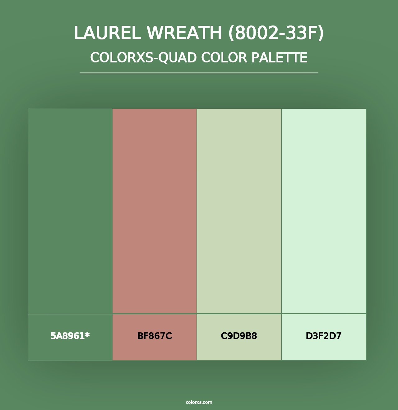 Laurel Wreath (8002-33F) - Colorxs Quad Palette