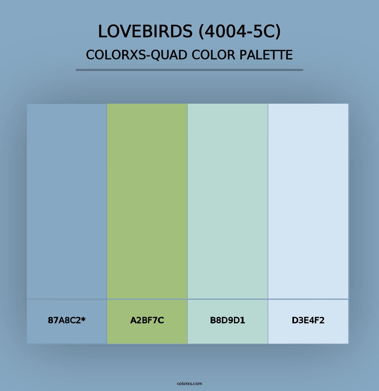 Lovebirds (4004-5C) - Colorxs Quad Palette