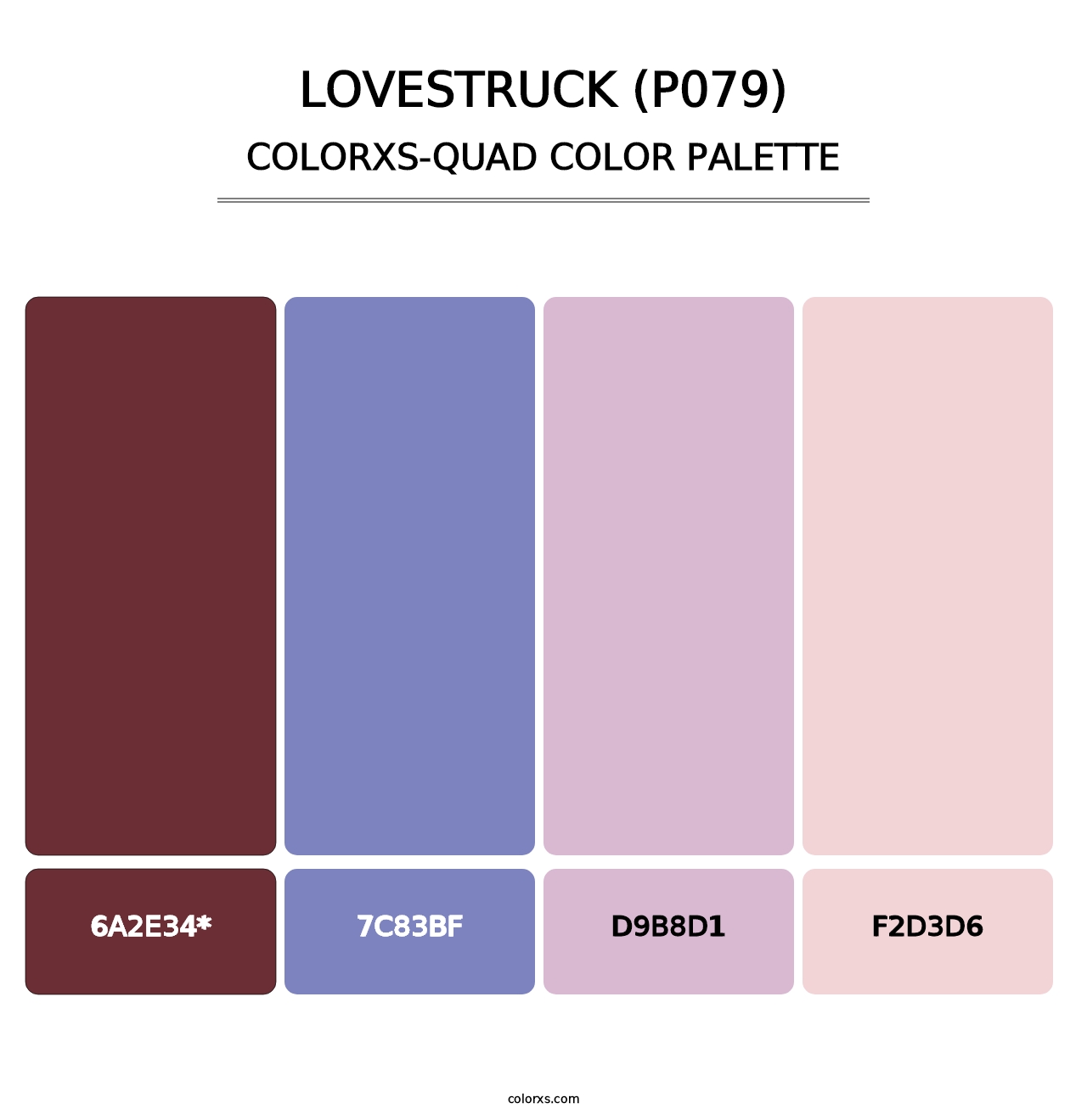 Lovestruck (P079) - Colorxs Quad Palette