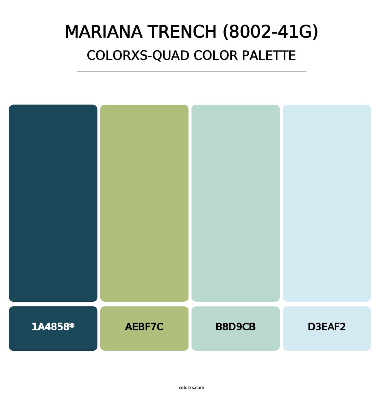 Mariana Trench (8002-41G) - Colorxs Quad Palette