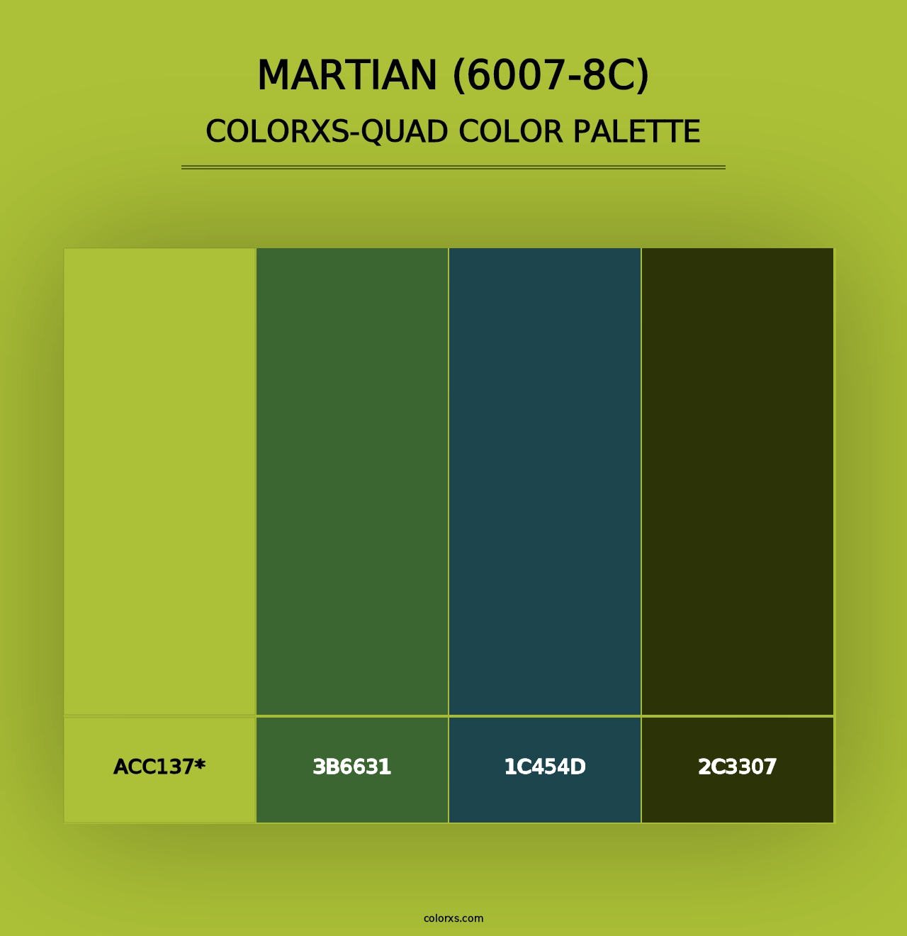 Martian (6007-8C) - Colorxs Quad Palette