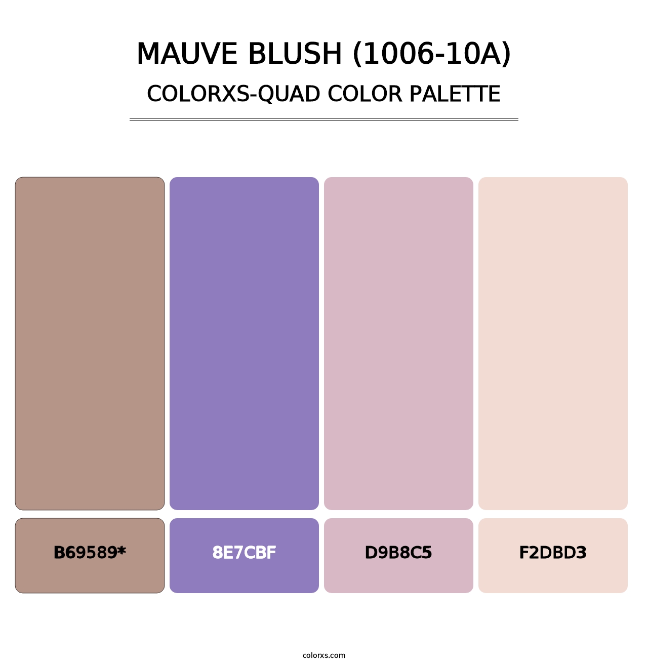 Mauve Blush (1006-10A) - Colorxs Quad Palette