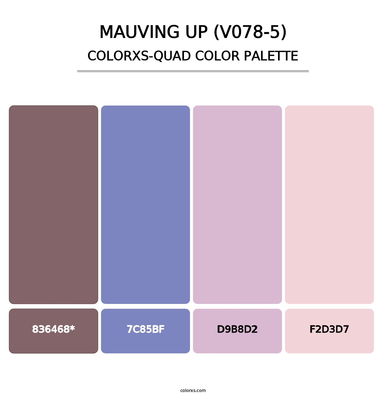 Mauving Up (V078-5) - Colorxs Quad Palette