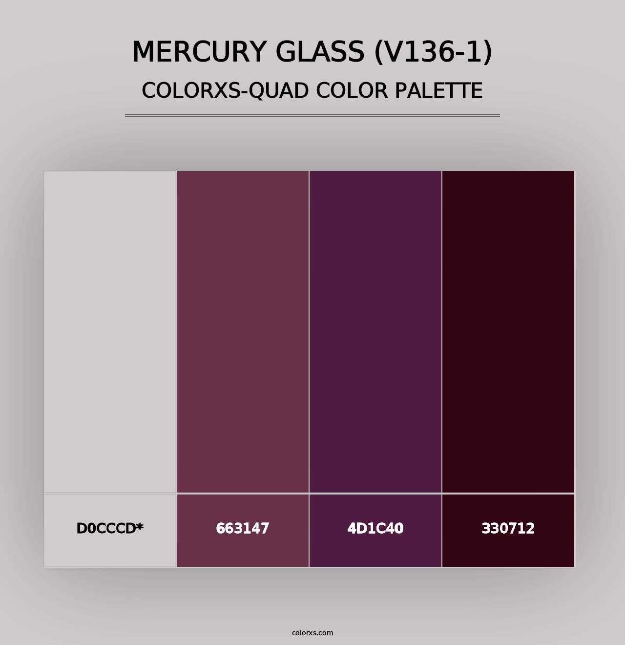 Mercury Glass (V136-1) - Colorxs Quad Palette