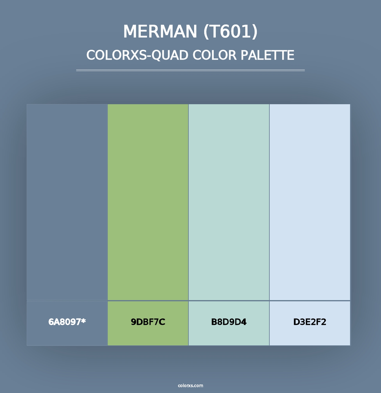 Merman (T601) - Colorxs Quad Palette