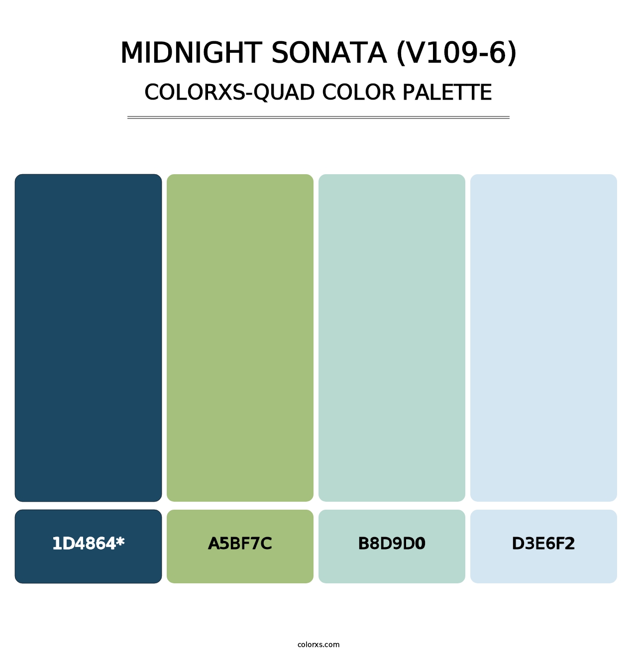 Midnight Sonata (V109-6) - Colorxs Quad Palette