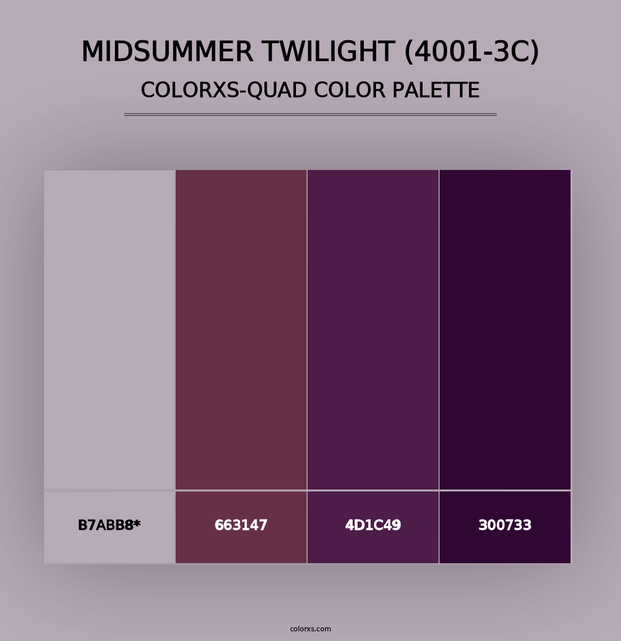 Midsummer Twilight (4001-3C) - Colorxs Quad Palette