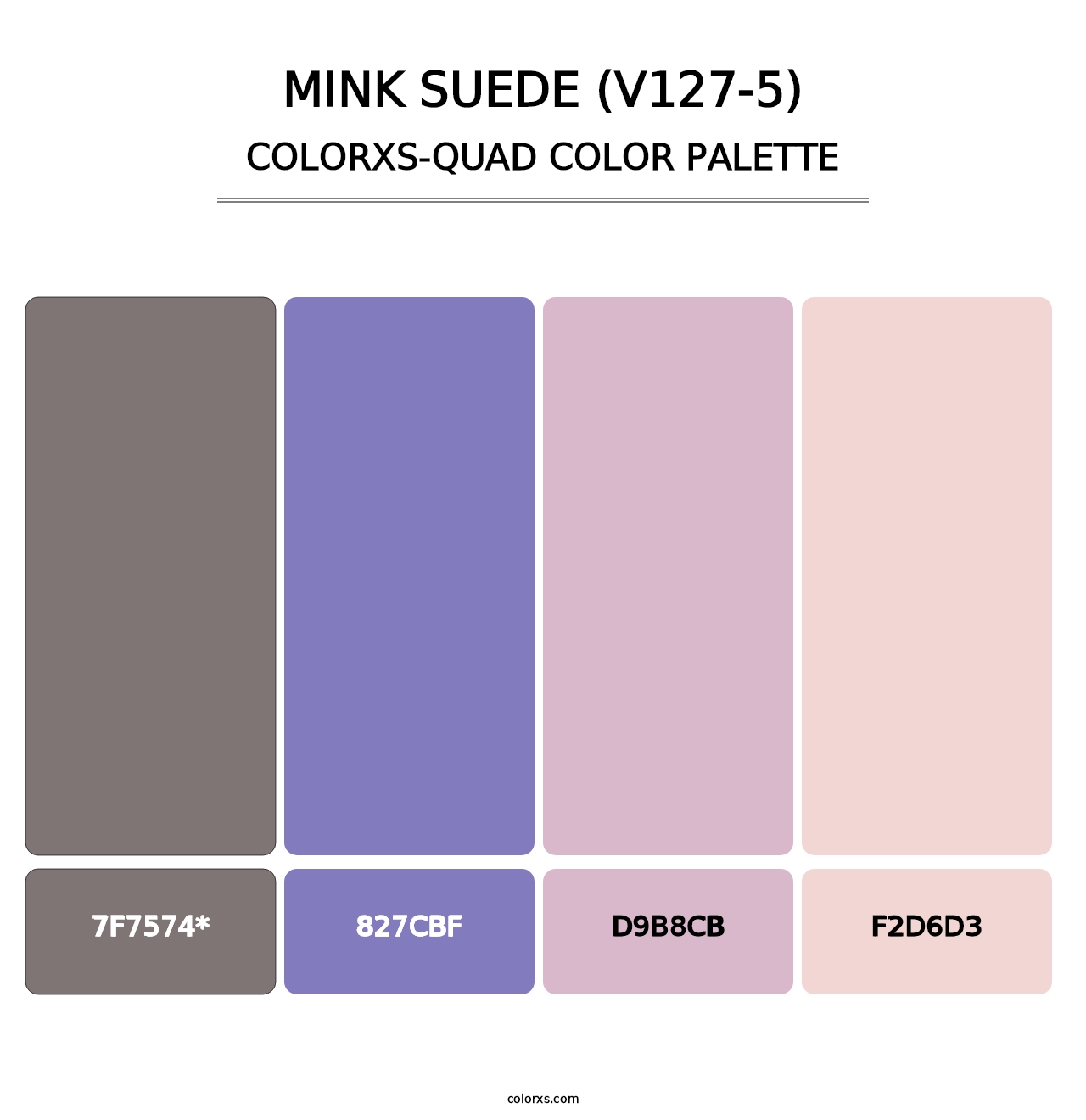 Mink Suede (V127-5) - Colorxs Quad Palette