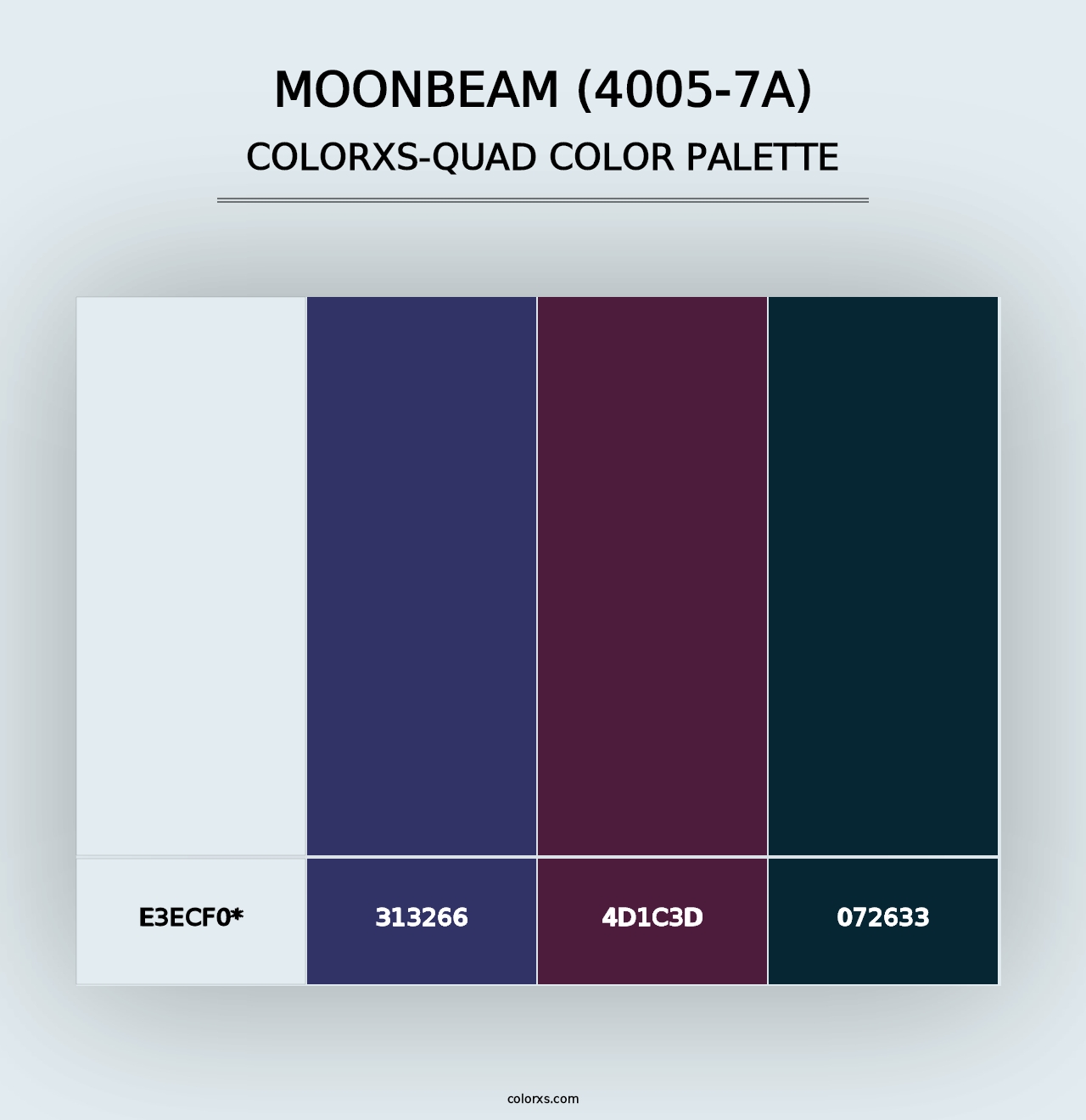 Moonbeam (4005-7A) - Colorxs Quad Palette