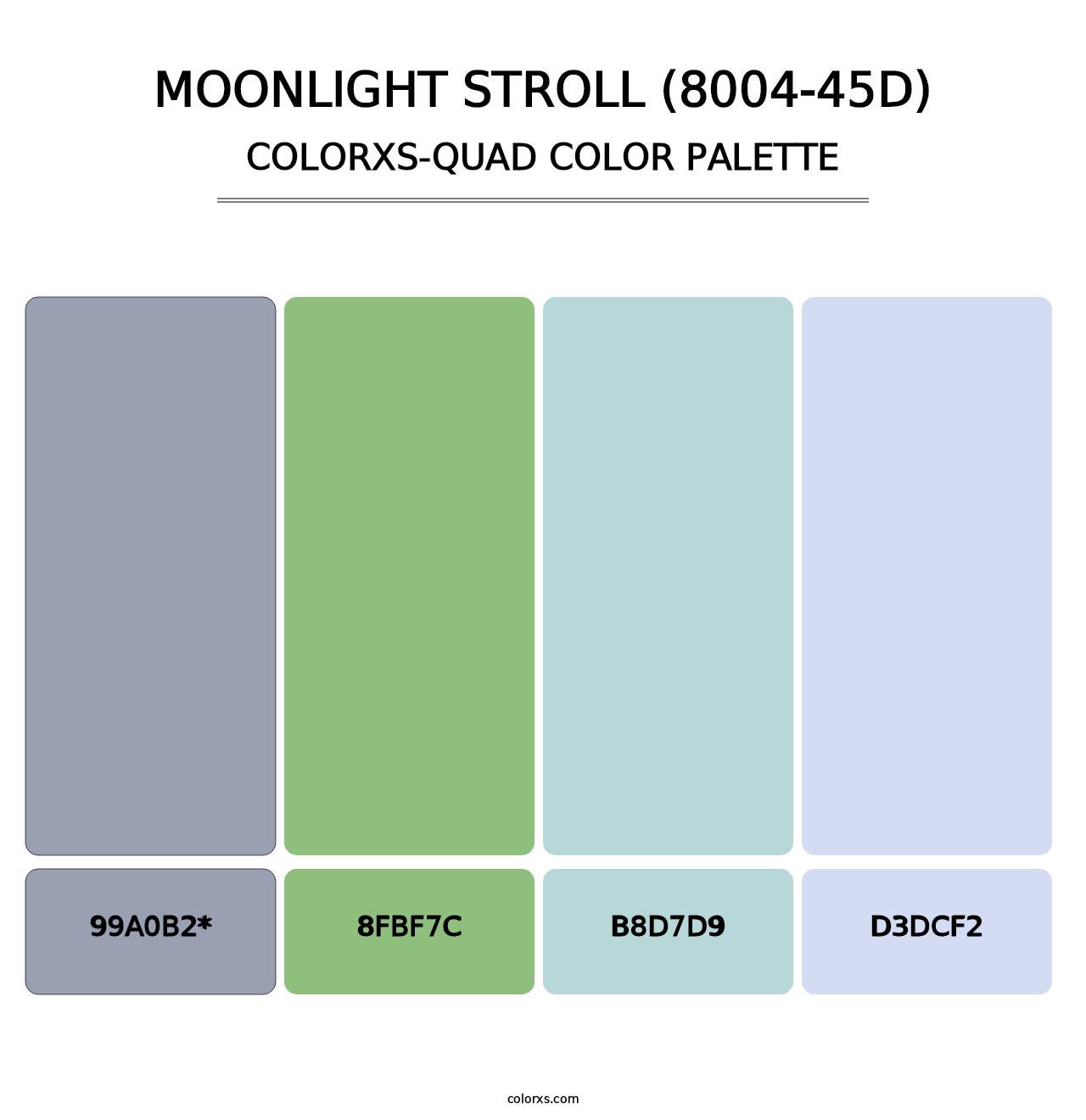 Moonlight Stroll (8004-45D) - Colorxs Quad Palette