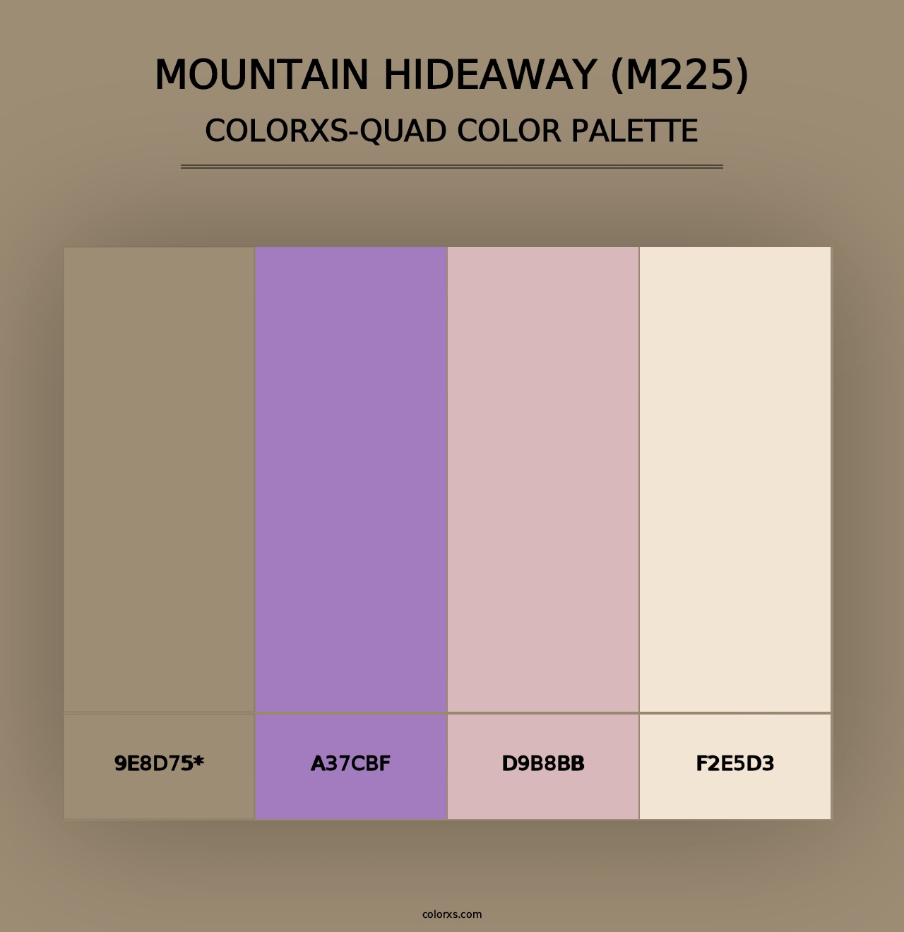 Mountain Hideaway (M225) - Colorxs Quad Palette