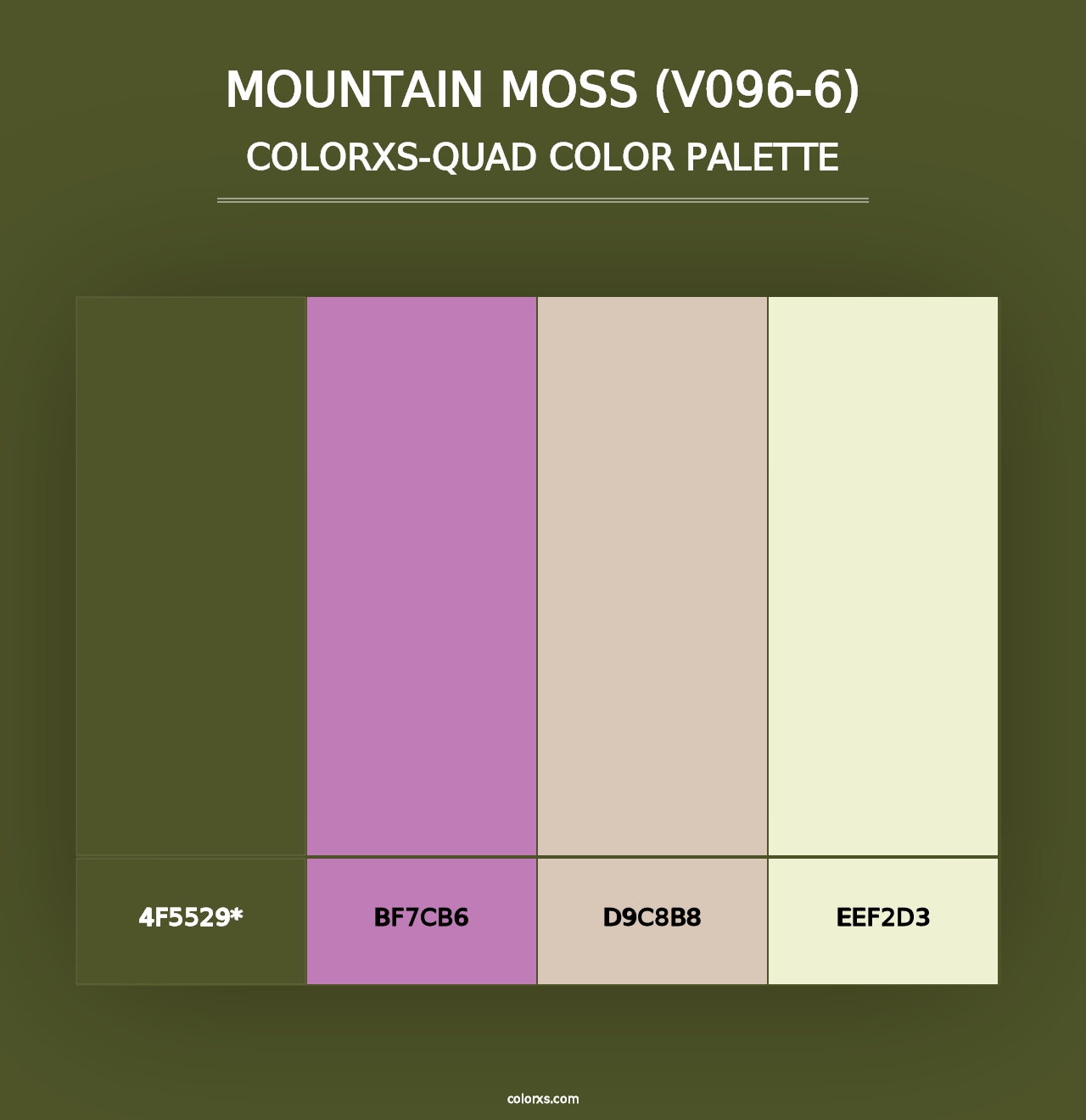 Mountain Moss (V096-6) - Colorxs Quad Palette