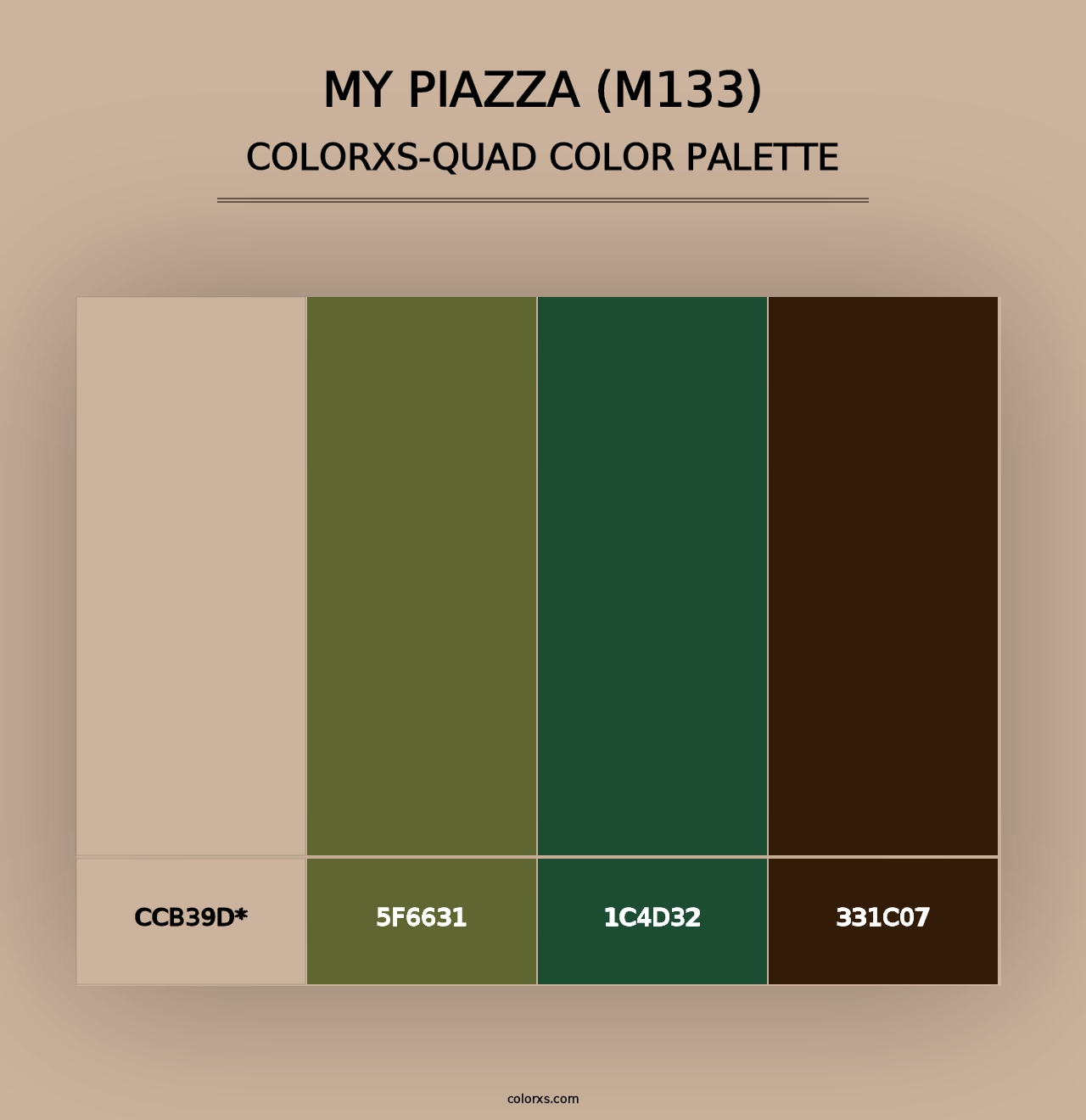 My Piazza (M133) - Colorxs Quad Palette