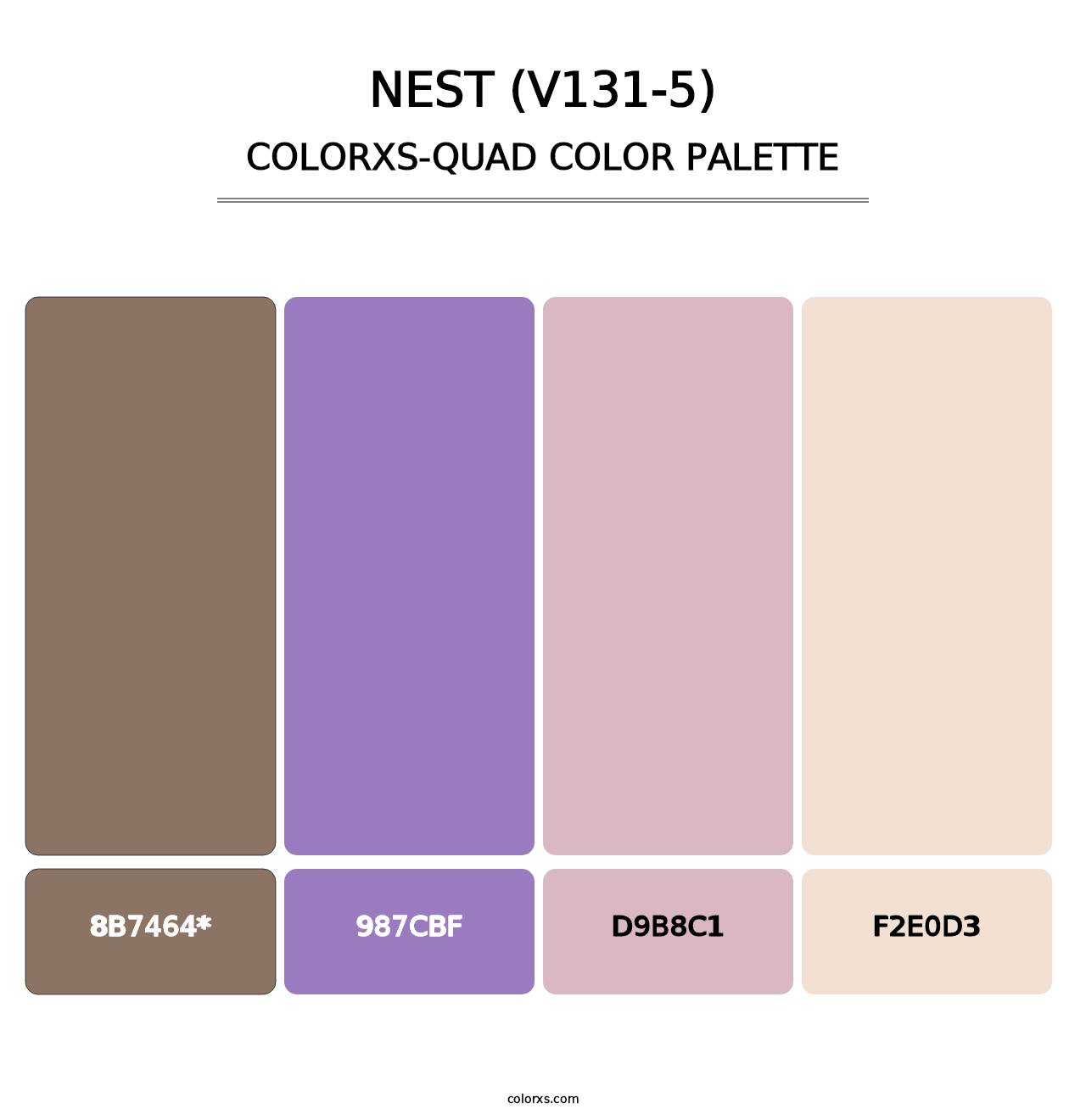 Nest (V131-5) - Colorxs Quad Palette