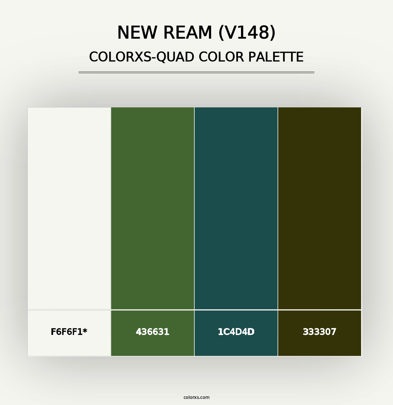 New Ream (V148) - Colorxs Quad Palette