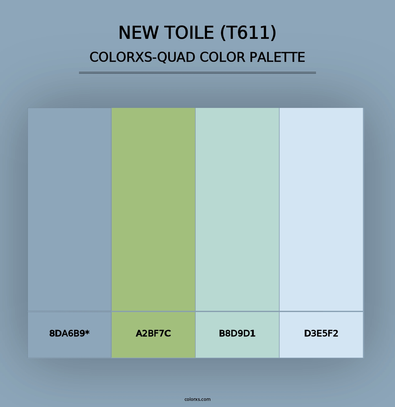 New Toile (T611) - Colorxs Quad Palette