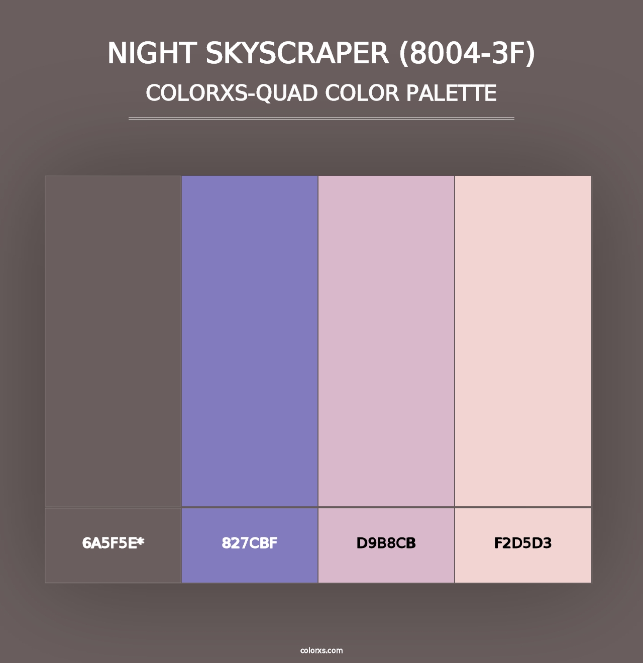 Night Skyscraper (8004-3F) - Colorxs Quad Palette