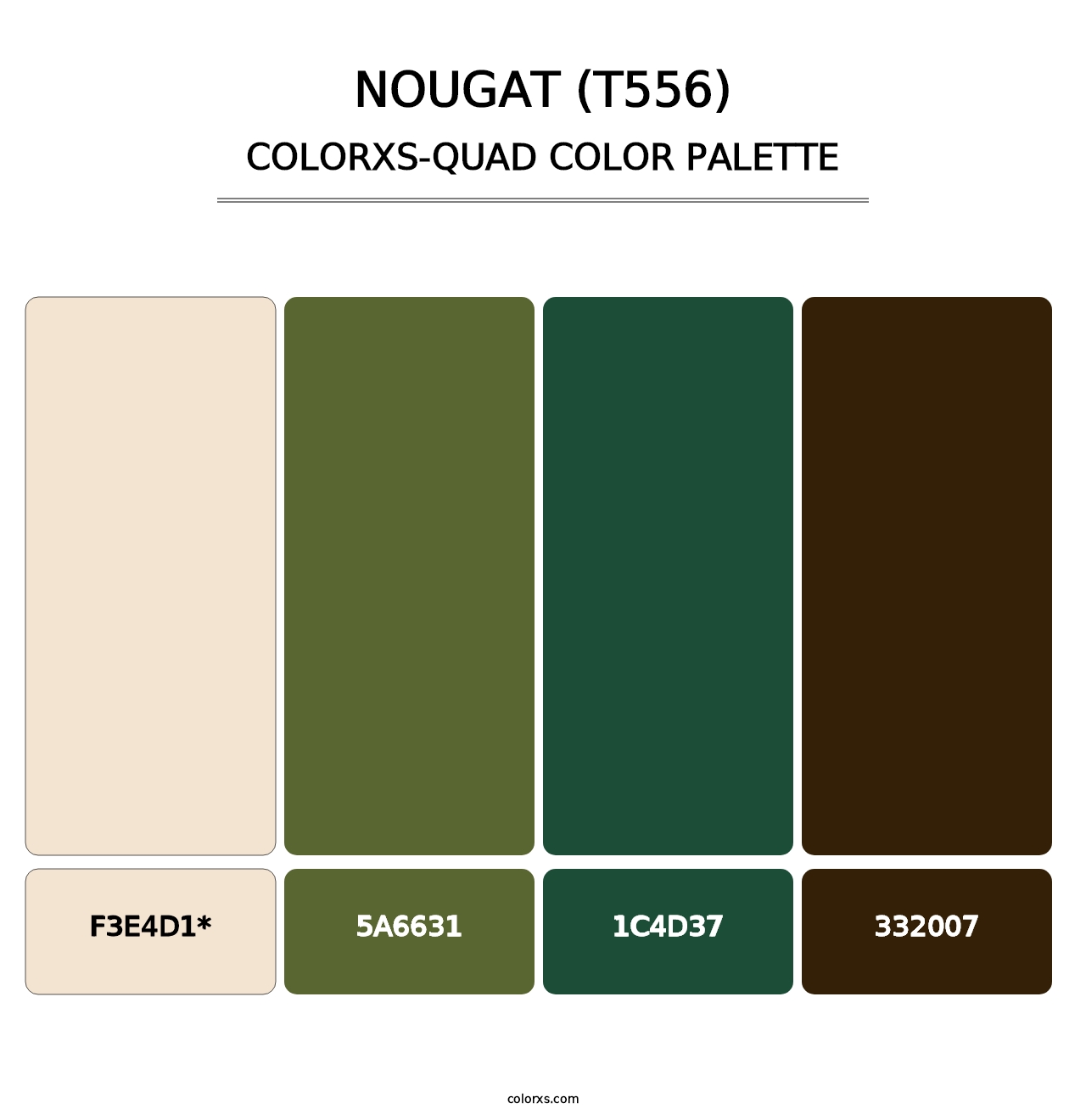 Nougat (T556) - Colorxs Quad Palette