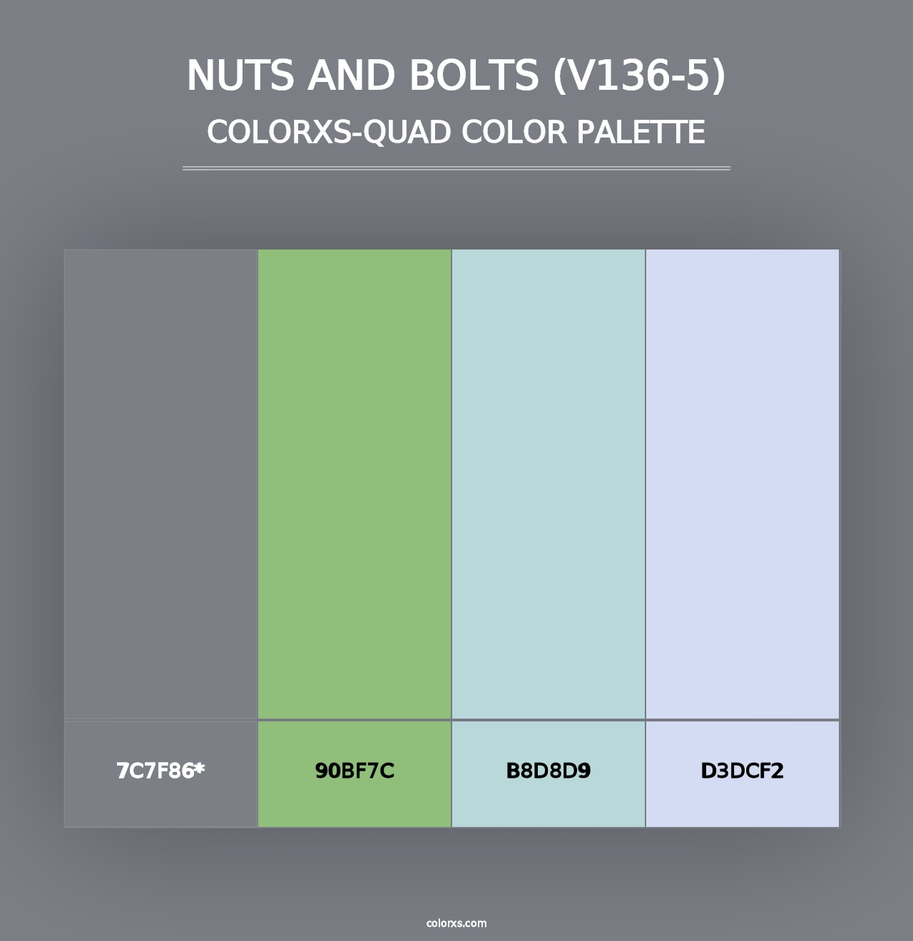 Nuts and Bolts (V136-5) - Colorxs Quad Palette