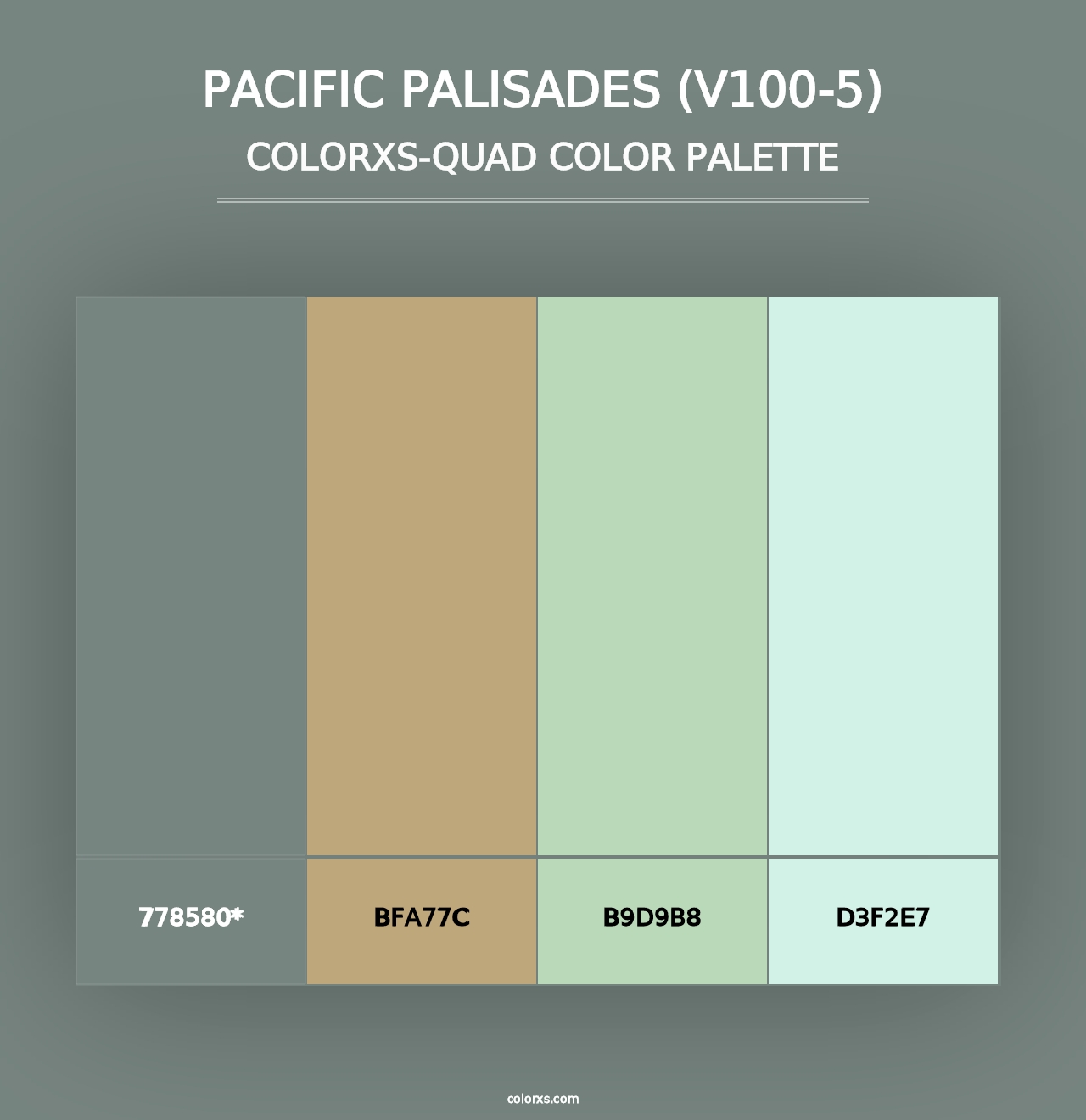 Pacific Palisades (V100-5) - Colorxs Quad Palette