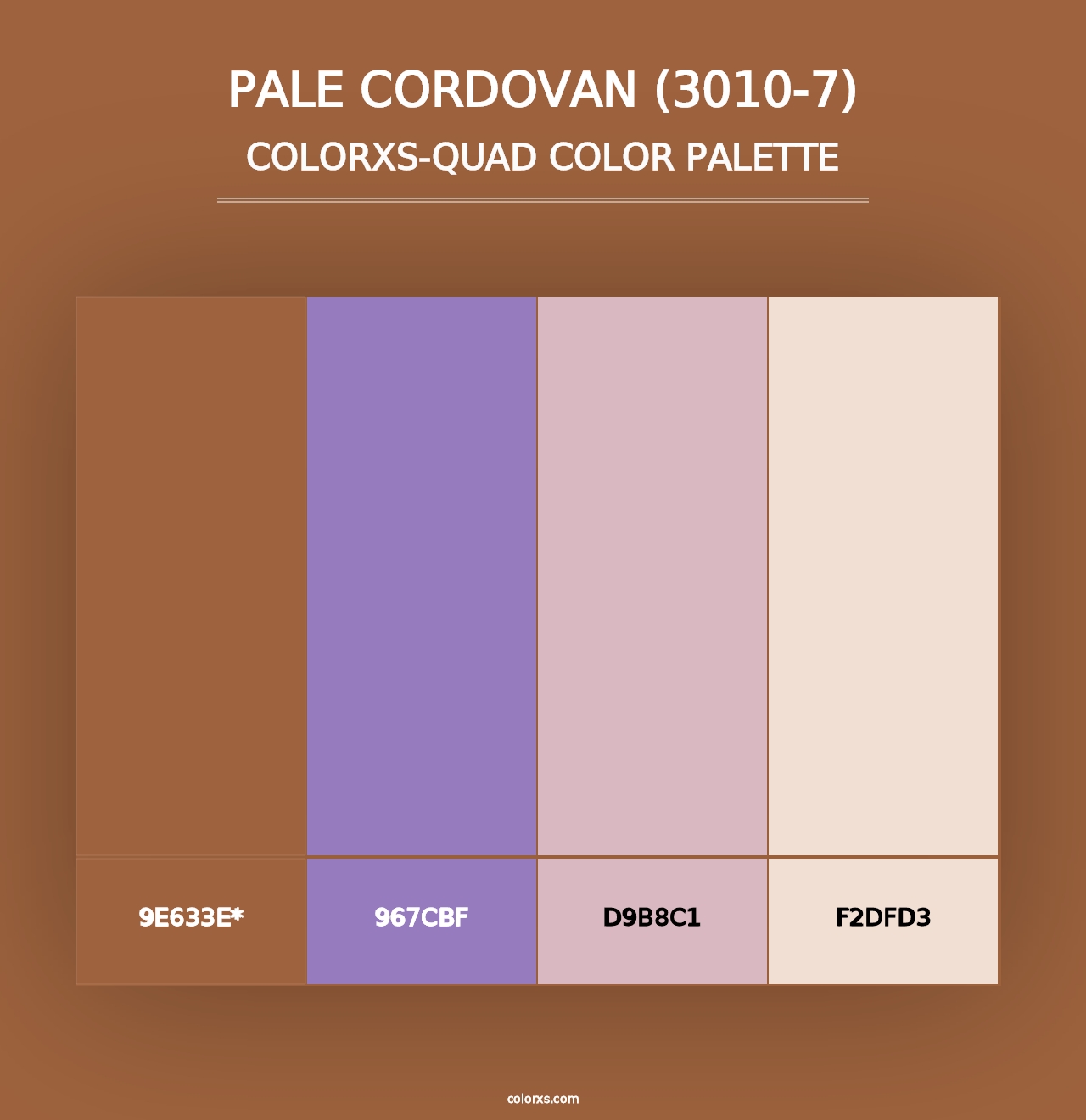 Pale Cordovan (3010-7) - Colorxs Quad Palette