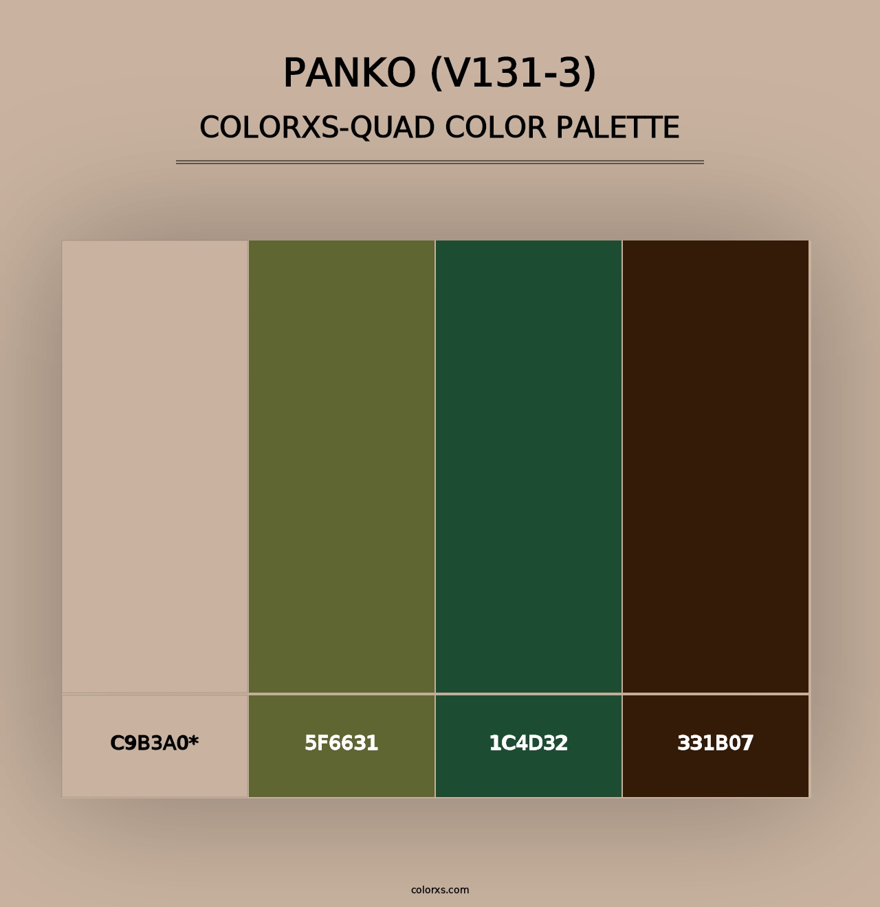 Panko (V131-3) - Colorxs Quad Palette