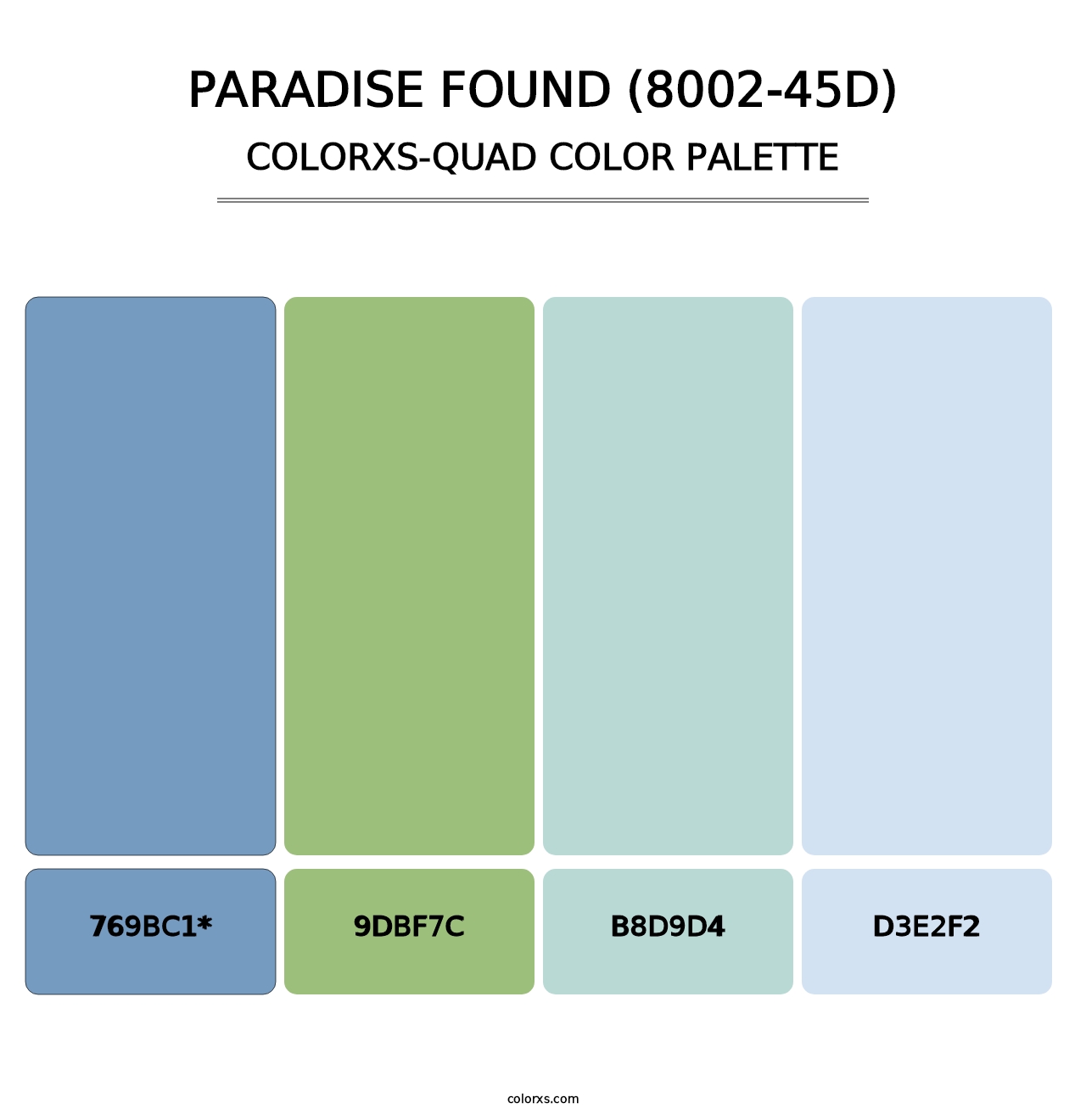 Paradise Found (8002-45D) - Colorxs Quad Palette