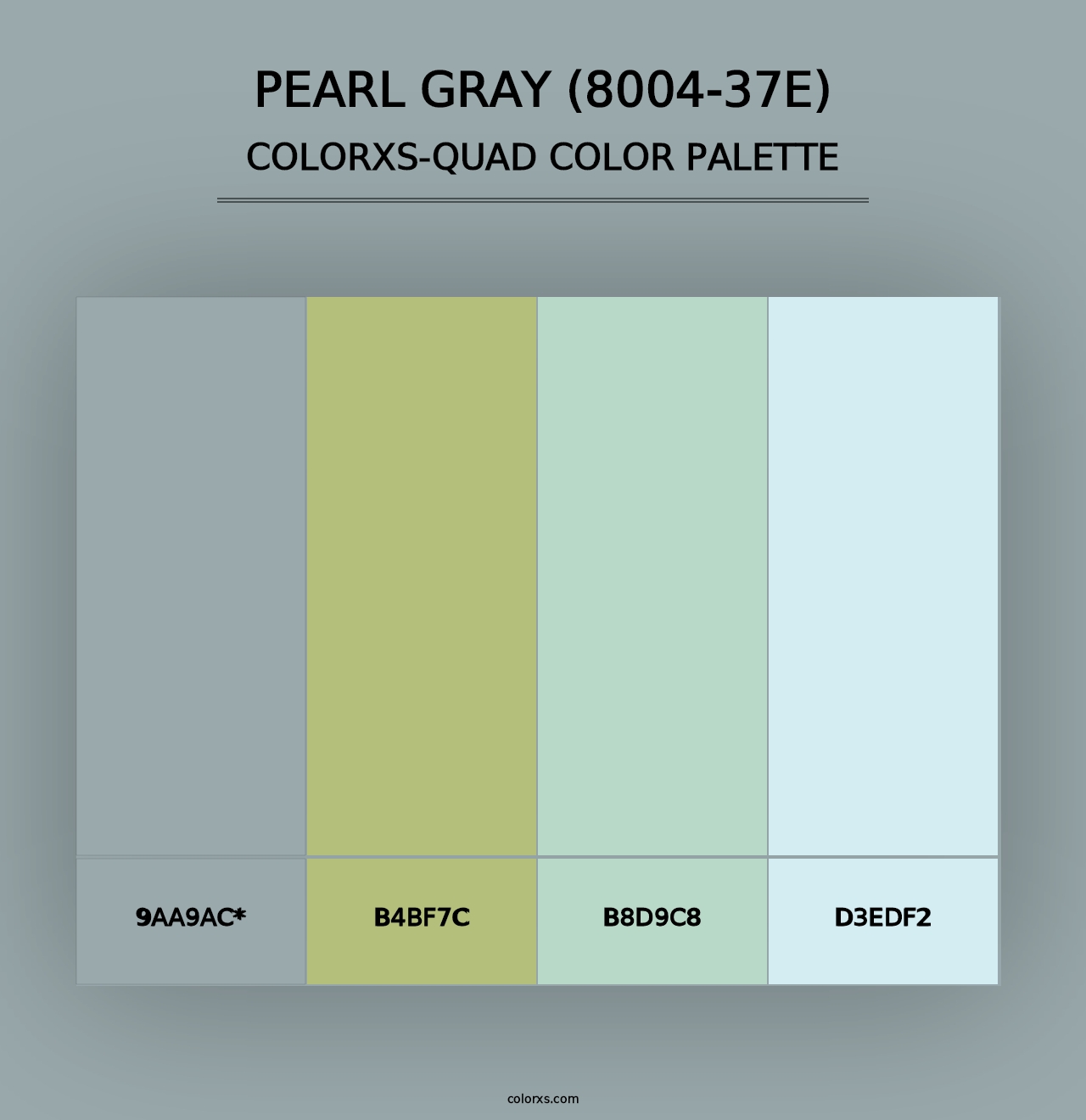 Pearl Gray (8004-37E) - Colorxs Quad Palette