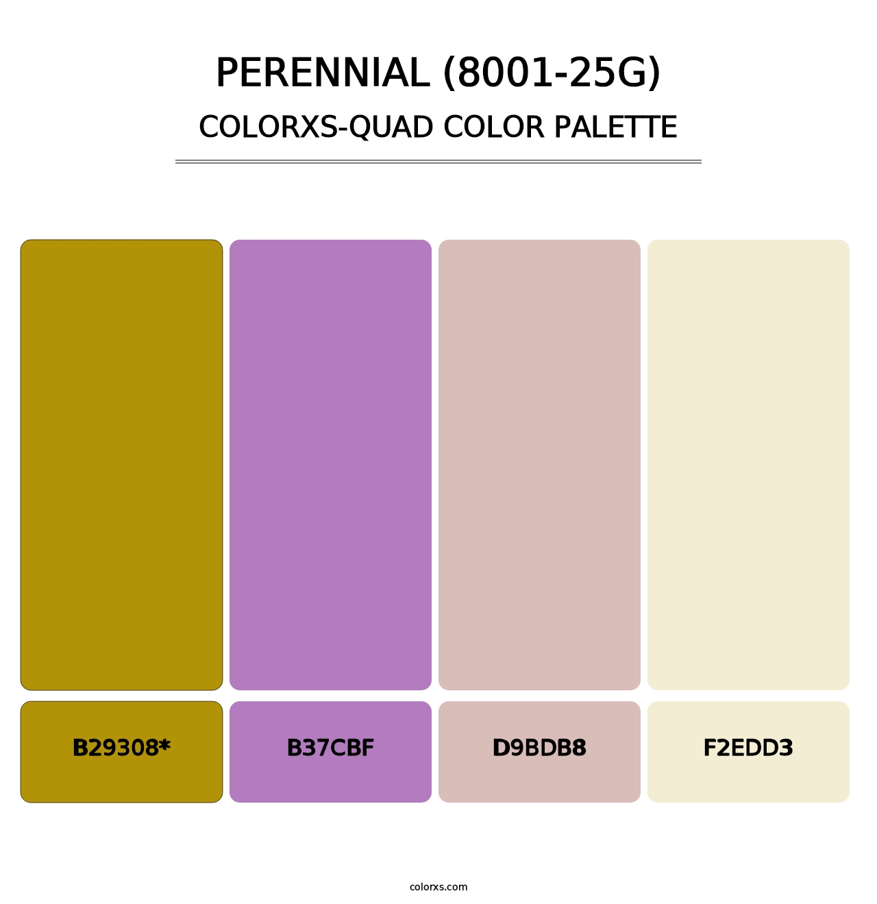 Perennial (8001-25G) - Colorxs Quad Palette