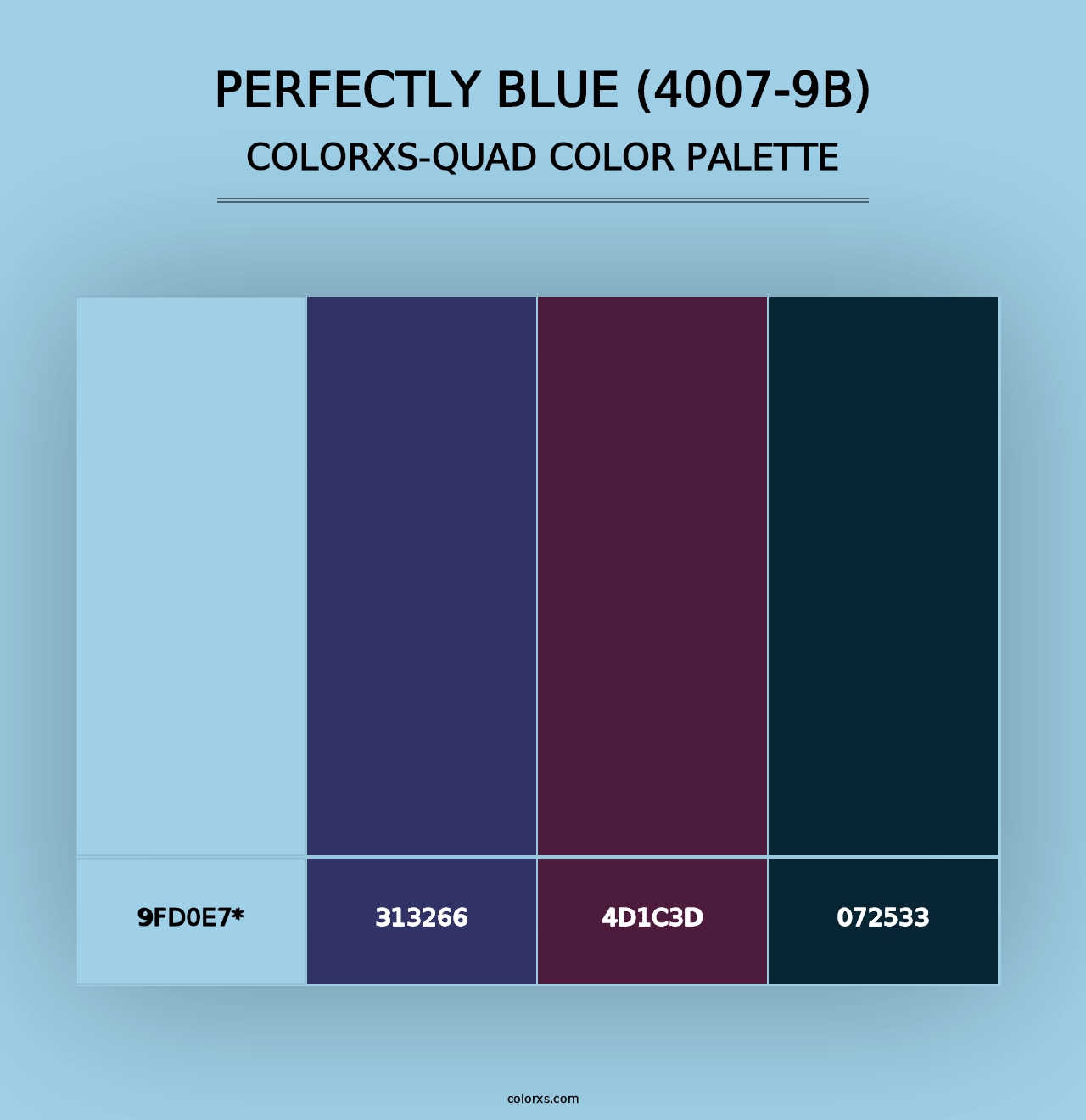 Perfectly Blue (4007-9B) - Colorxs Quad Palette