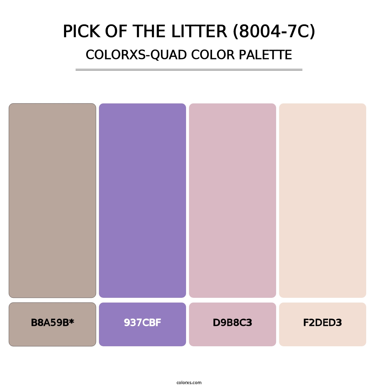 Pick of the Litter (8004-7C) - Colorxs Quad Palette