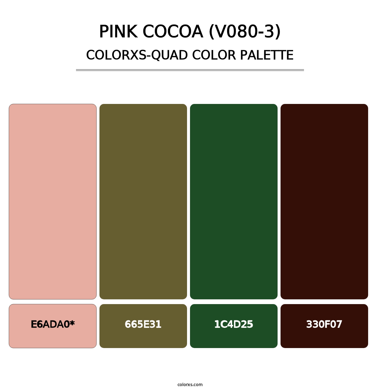 Pink Cocoa (V080-3) - Colorxs Quad Palette