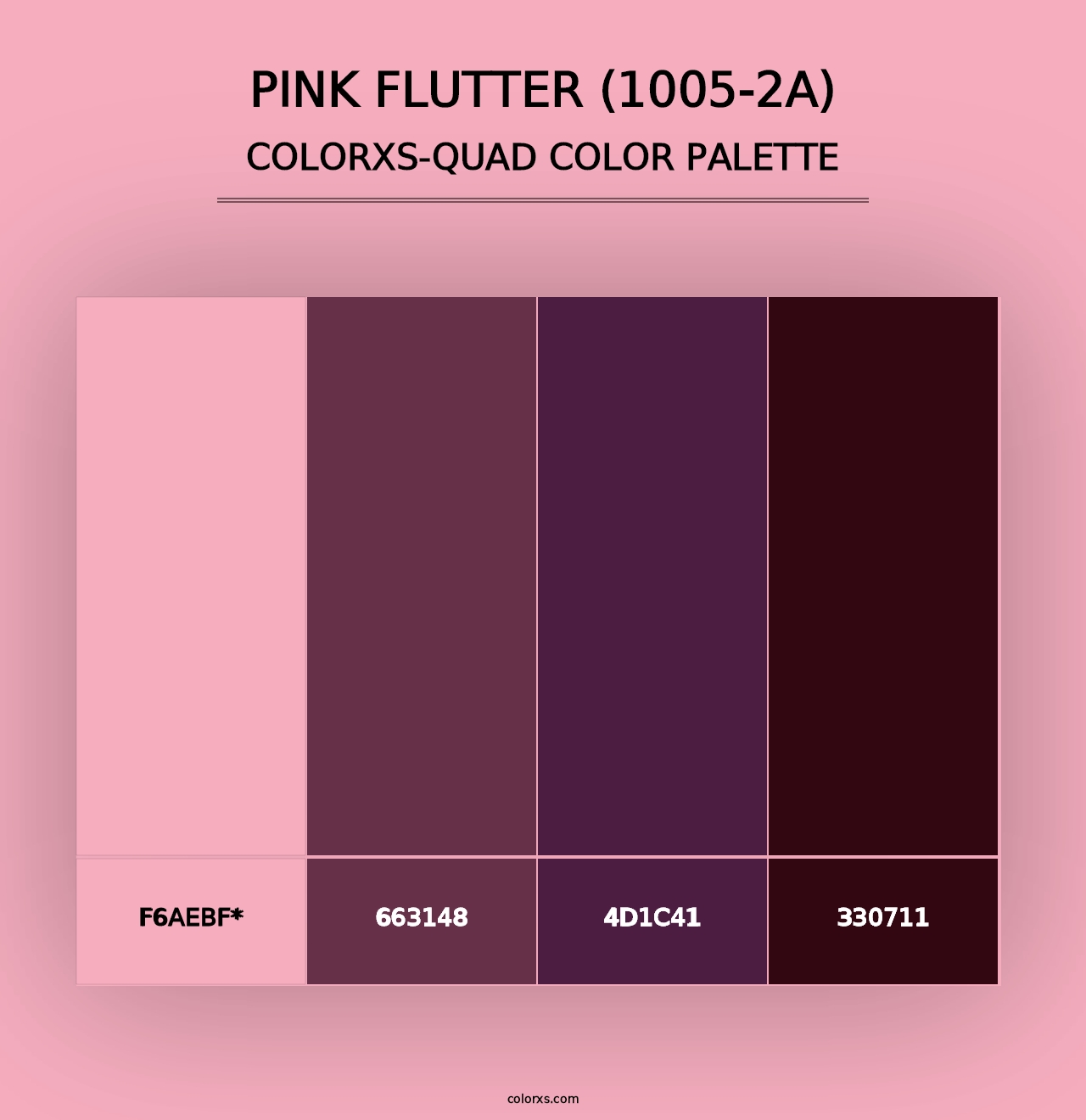 Pink Flutter (1005-2A) - Colorxs Quad Palette