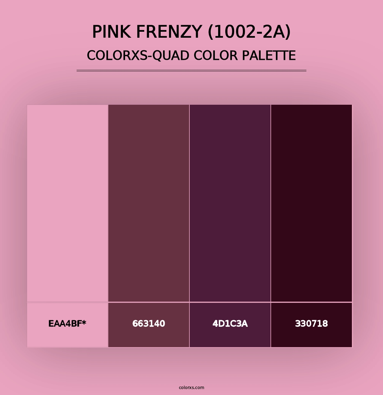 Pink Frenzy (1002-2A) - Colorxs Quad Palette