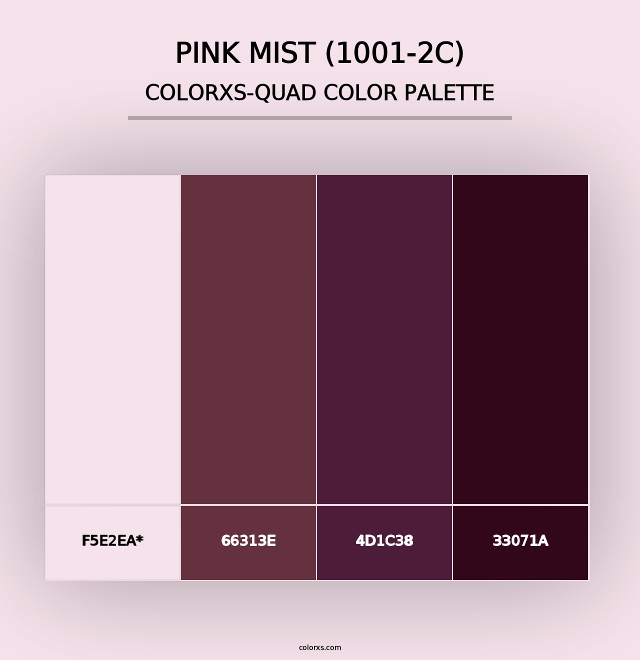 Pink Mist (1001-2C) - Colorxs Quad Palette