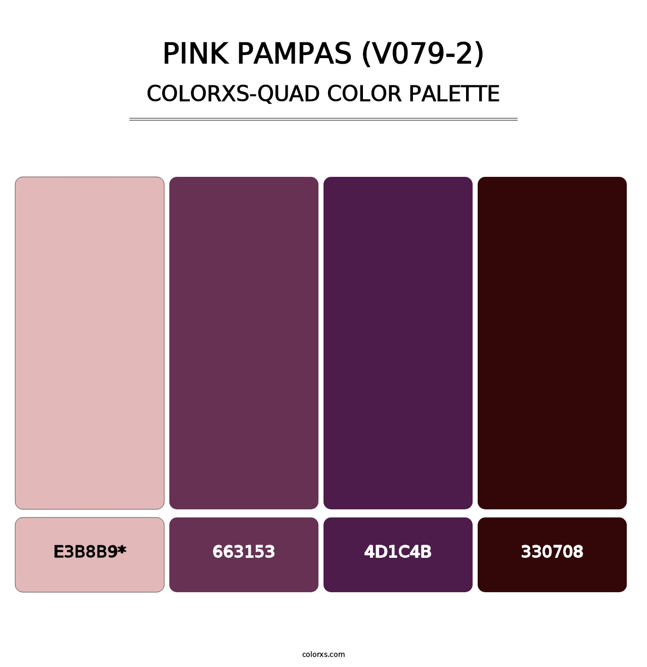 Pink Pampas (V079-2) - Colorxs Quad Palette