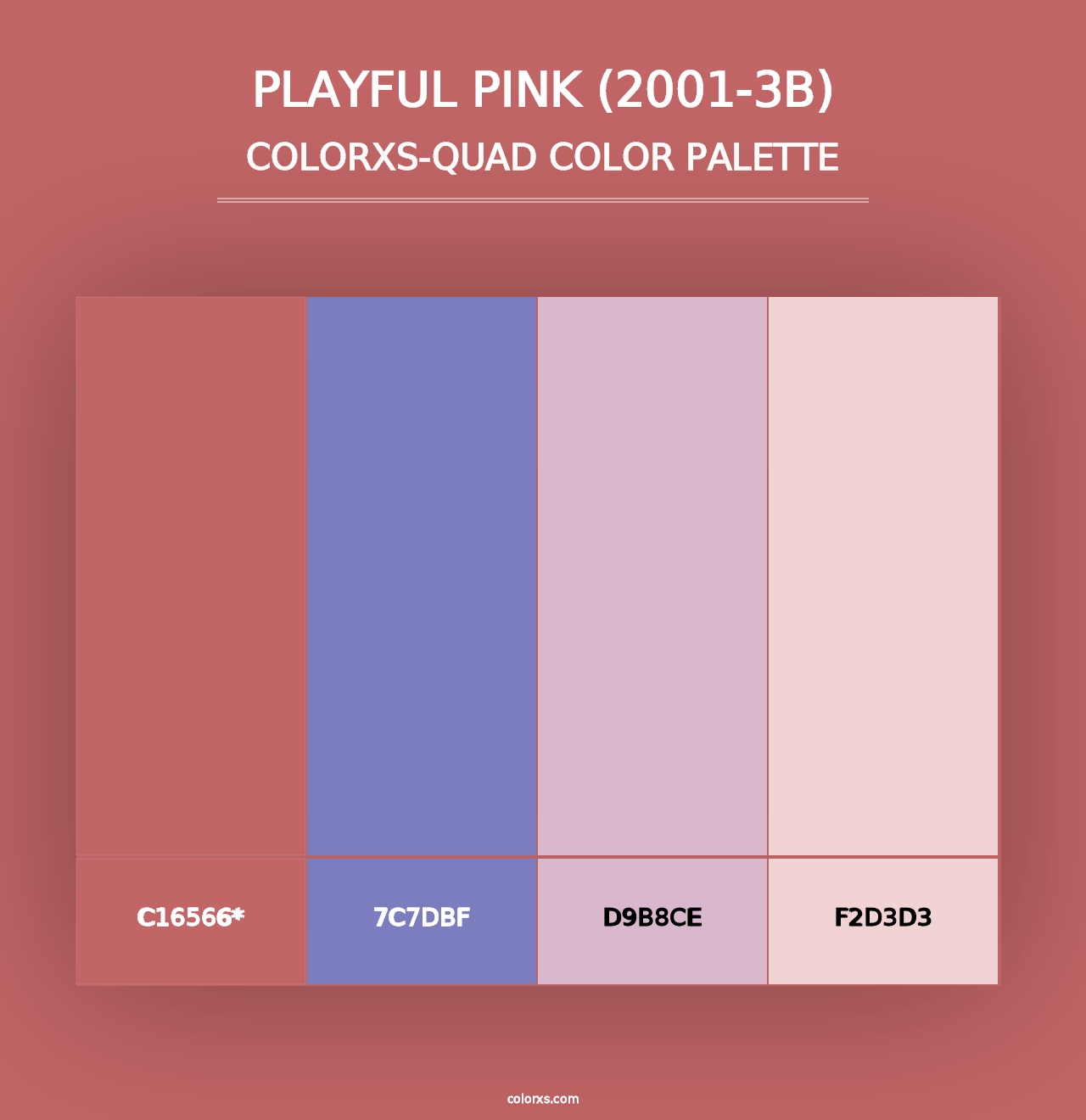 Playful Pink (2001-3B) - Colorxs Quad Palette