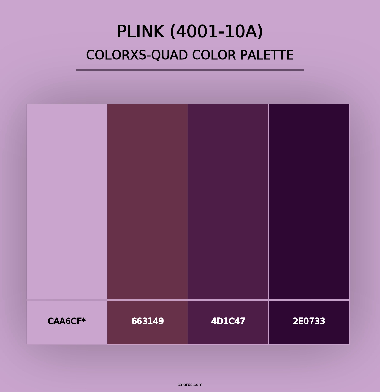 Plink (4001-10A) - Colorxs Quad Palette