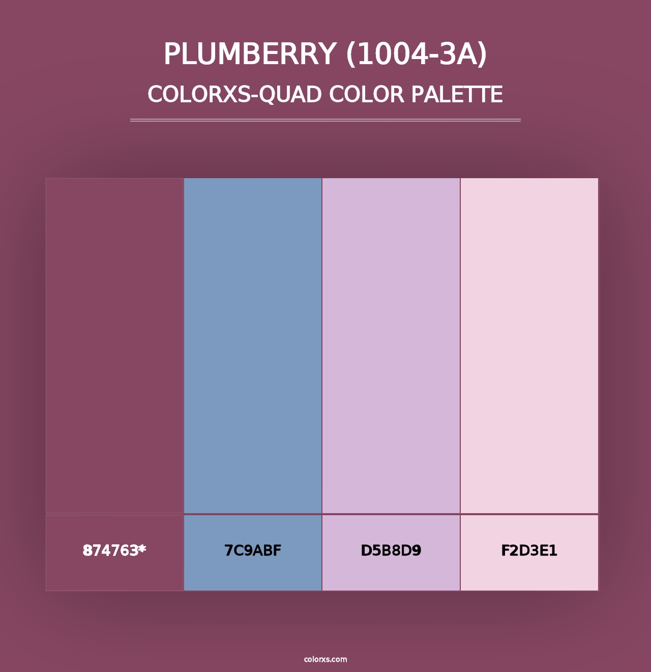 Plumberry (1004-3A) - Colorxs Quad Palette