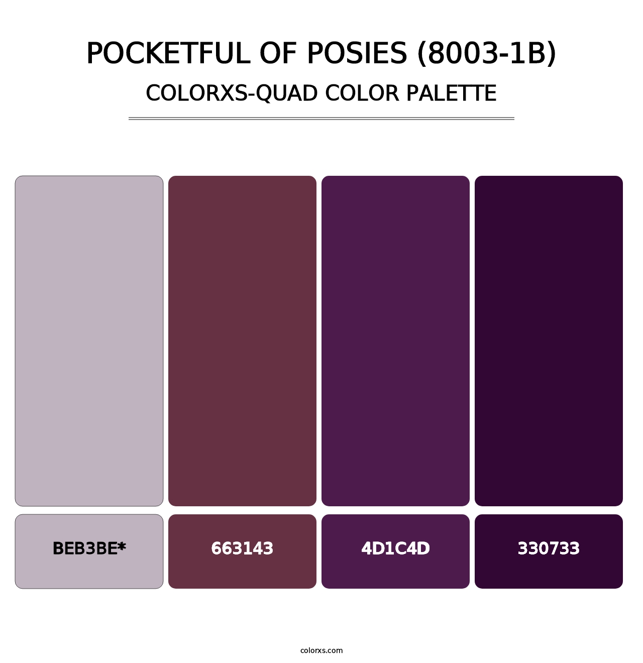 Pocketful of Posies (8003-1B) - Colorxs Quad Palette