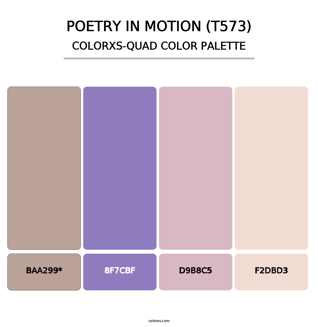 Poetry in Motion (T573) - Colorxs Quad Palette